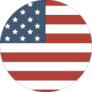 American Flag Circle Icon