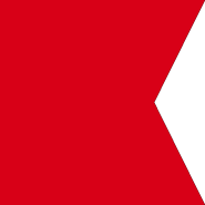 B - Bravo Nautical Alphabet Flag