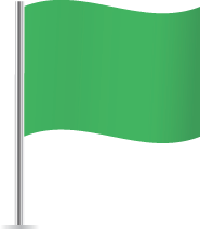 Green Racing Flag