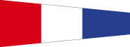 3 - Nautical Numerical Pennant Flag
