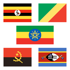 Printable Flags of Africa