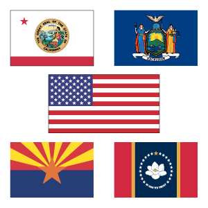 Printable Flags of the United States of America